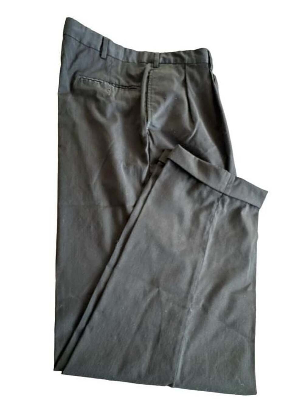 Jos. A. Bank Signature Traditional Fit 100% Wool Black Dress Pants Size 44x30